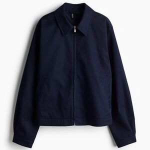H&M Divided Twill Jacket Navy Blue